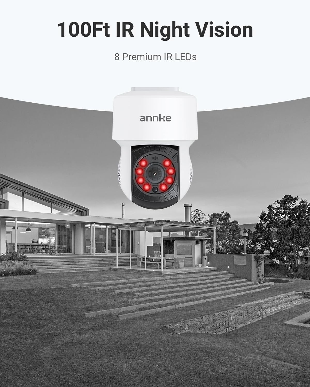 AHD 1080P Home Security Camera with 100ft IR Night Vision & Wide Compatibility