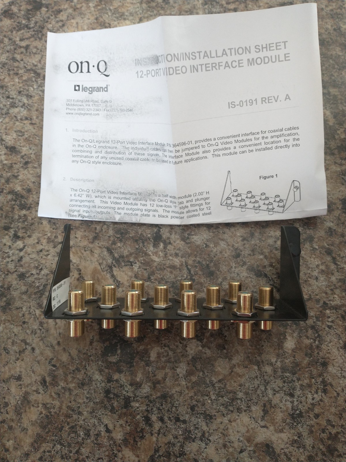 On-Q Legrand 8 Port Video Interface Module