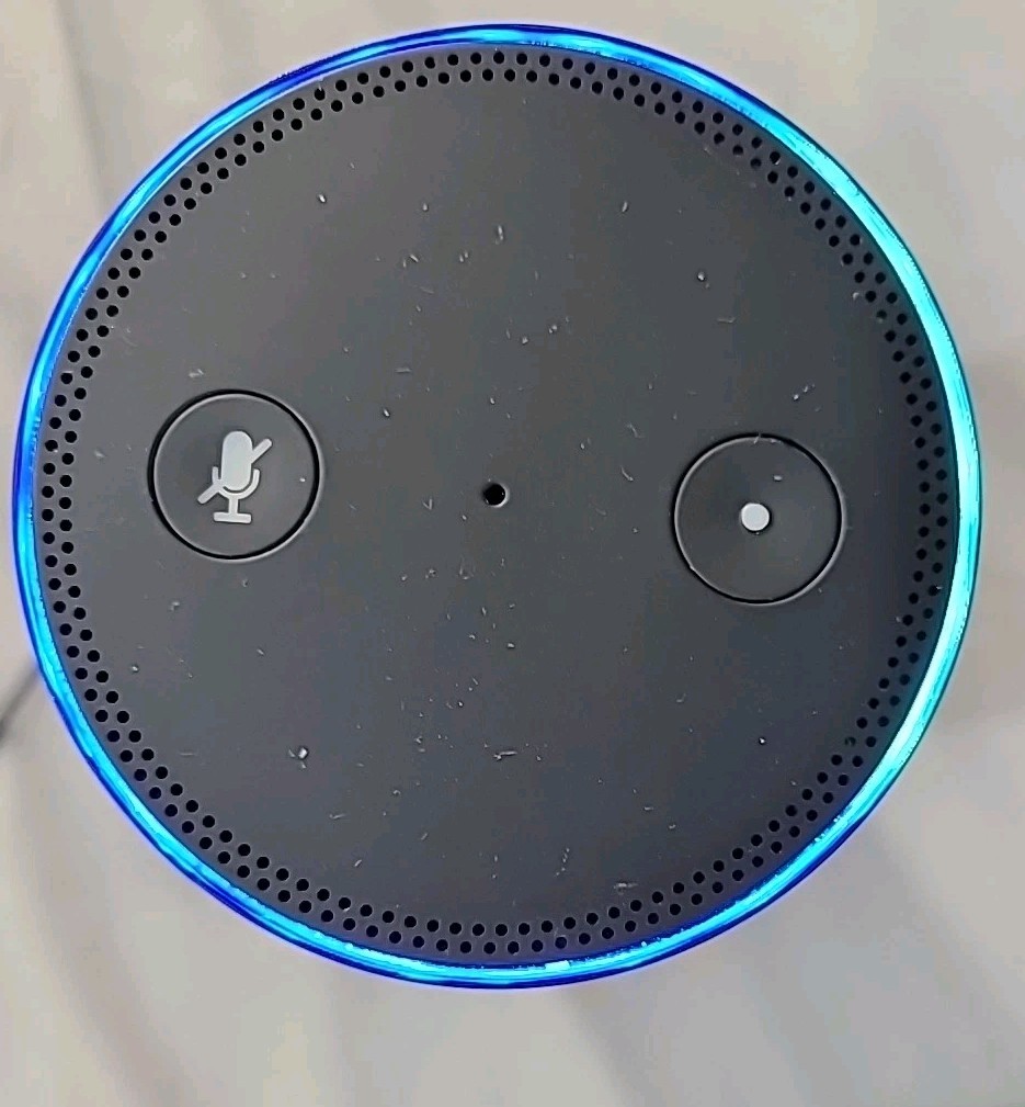 Amazon Echo SK705DI 1st Gen Smart Speaker Black With Original Power Cord- Alexa