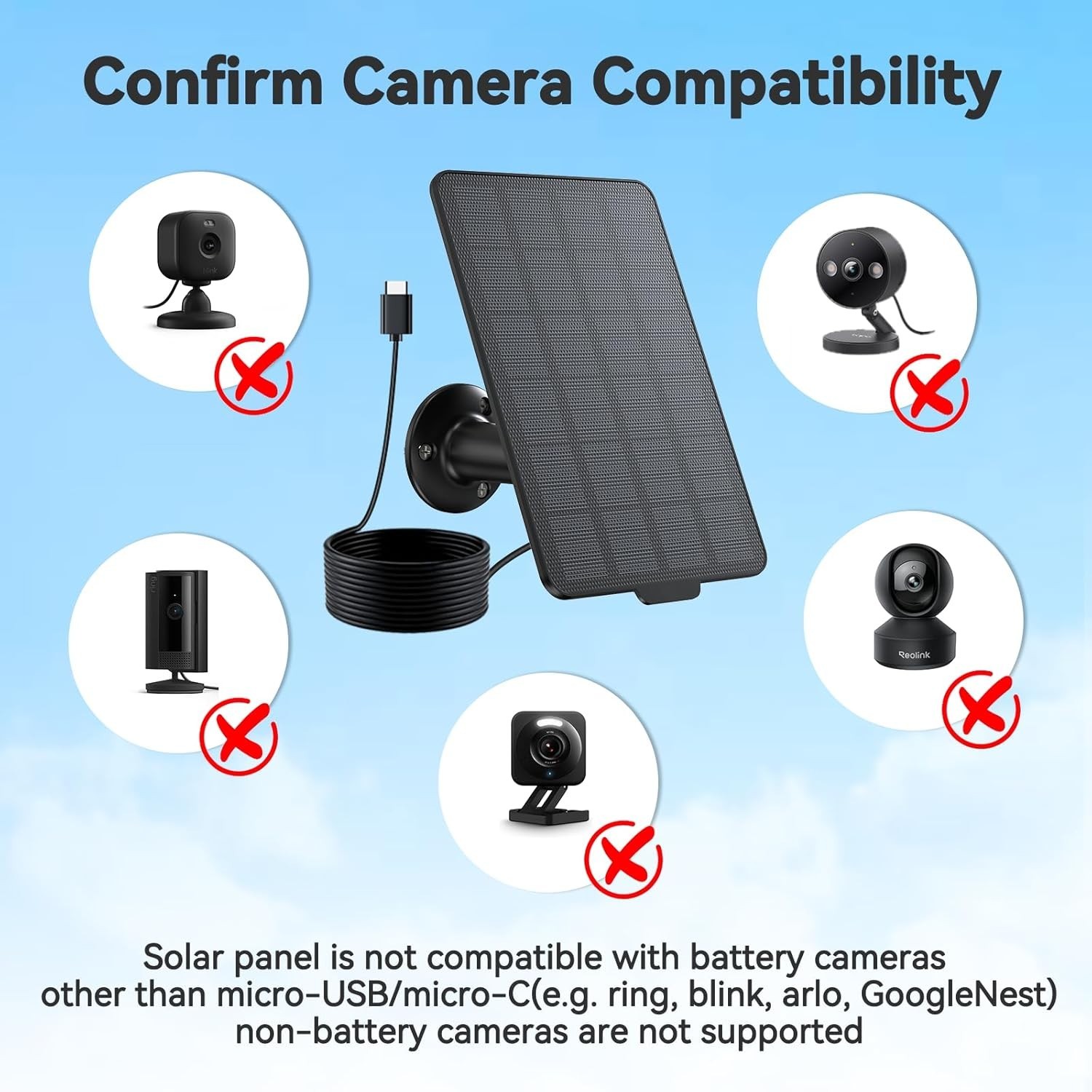Durable 3W Solar Panel with Waterproof Design – Perfect for Outdoor Cameras