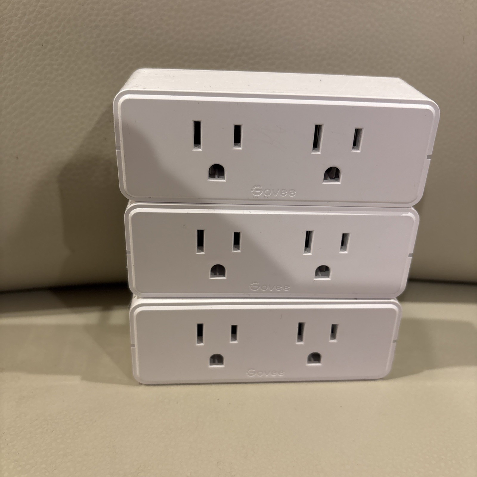 Govee Dual Smart Plug 3 Pack, 15A WiFi Bluetooth Outlet, Work with Alexa Google
