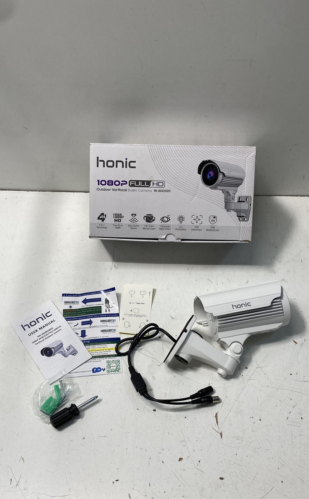 Honic HN-IA60E200FS 1080p Full HD Outdoor Varifocal Bullet Security Camera