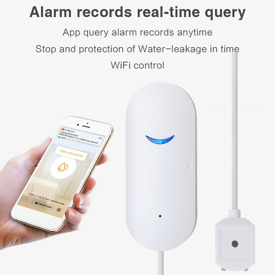 Smart Water Leak Sensor Detector APP Alarm WiFi Home Water Leak Detector Lot