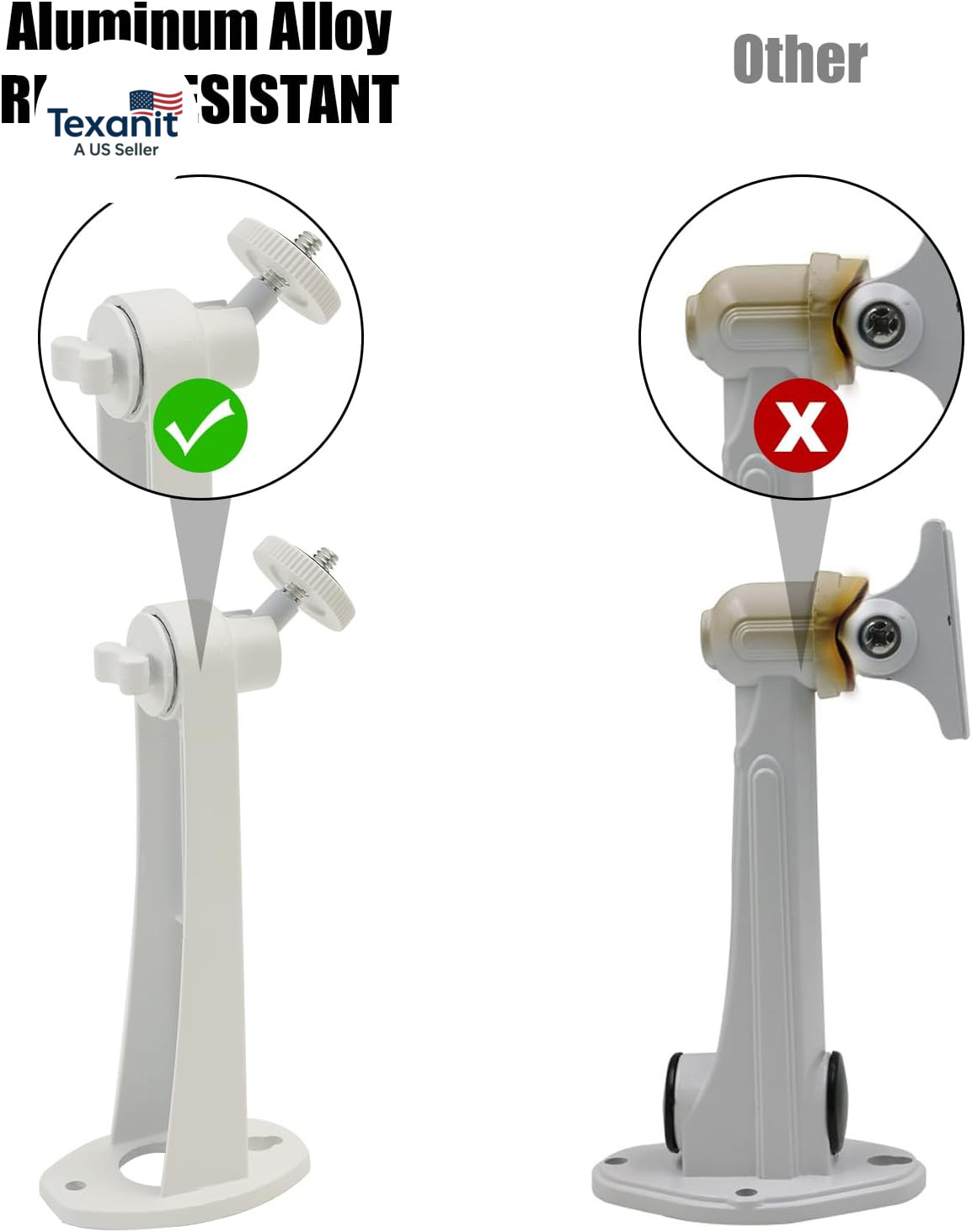 3Pack Extremely Long 6 in Camera Mount for Eufycam 2C/2C Pro, 3C/S300, for Ring