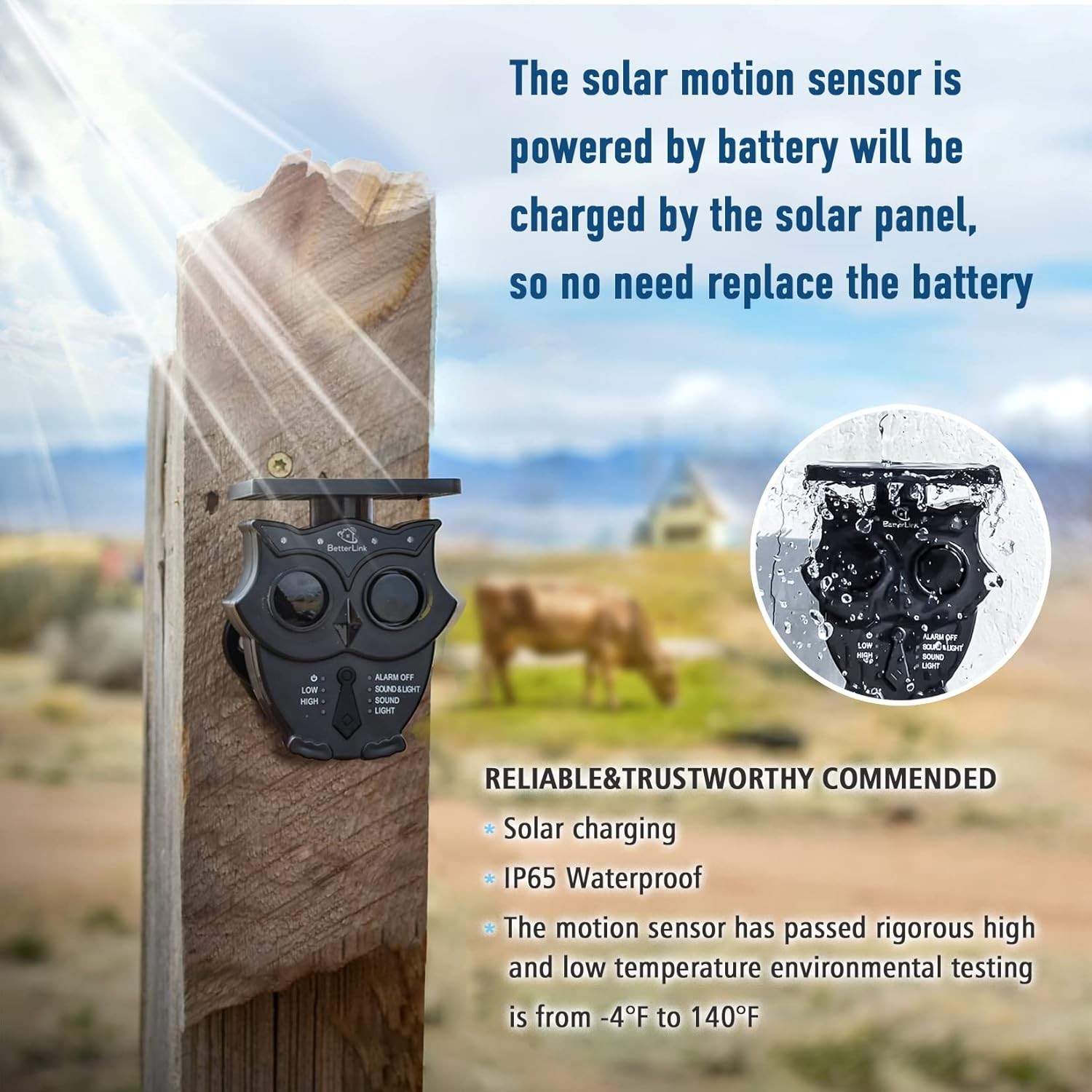 1/2 Mile Long Range Solar Wireless Driveway Alarm System Weatherproof Outdoo…