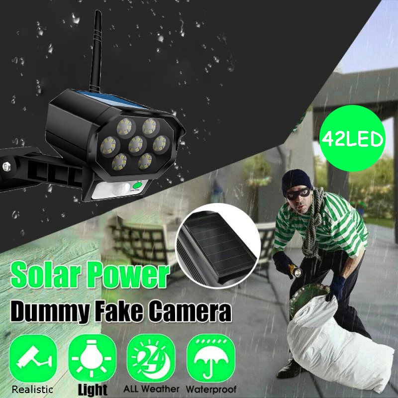 Lampara Tipo Camara Faro LED Recargable Solar de Seguridad Para Exterior Hogar