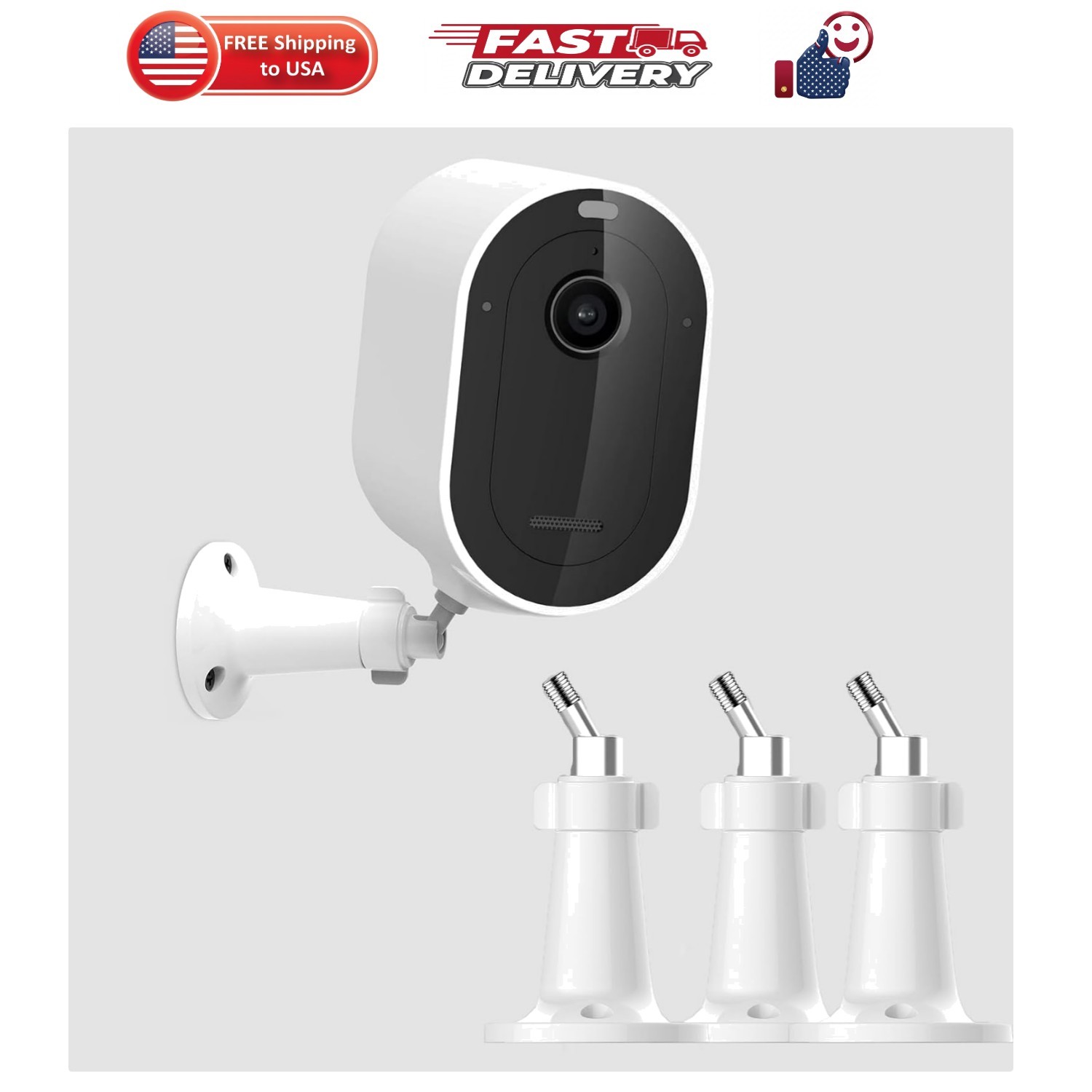 3 Pack Security Camera Wall Mount for Arlo Pro, Arlo Pro 2, Arlo Ultra, Arlo …