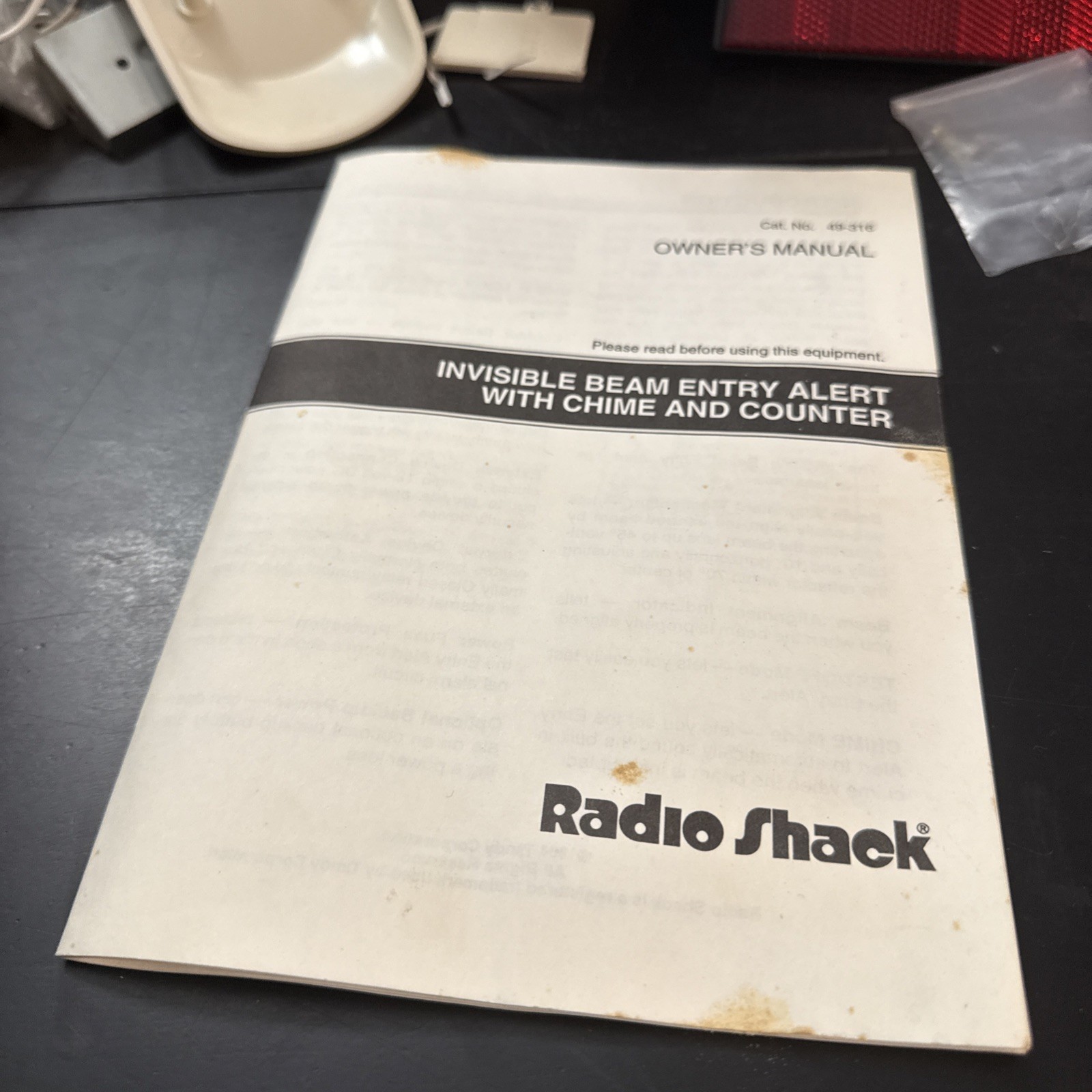 Radio Shack Infrared Photoelectric Sensor – Model 49-316 Motion Detector