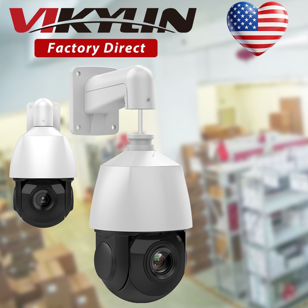 VIKYLIN CCTV 360 degree 8MP PTZ 25x Zoom 4K IP Camera IR50M Auto Tracking Speed