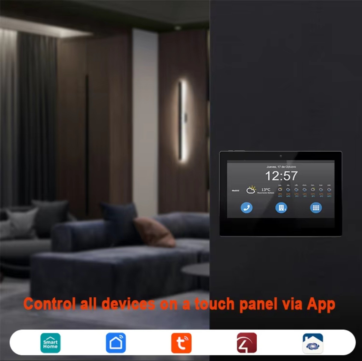 Industrial 10.1inch Android11 Tablet Display RK3568 Touch Screen Wall Mount
