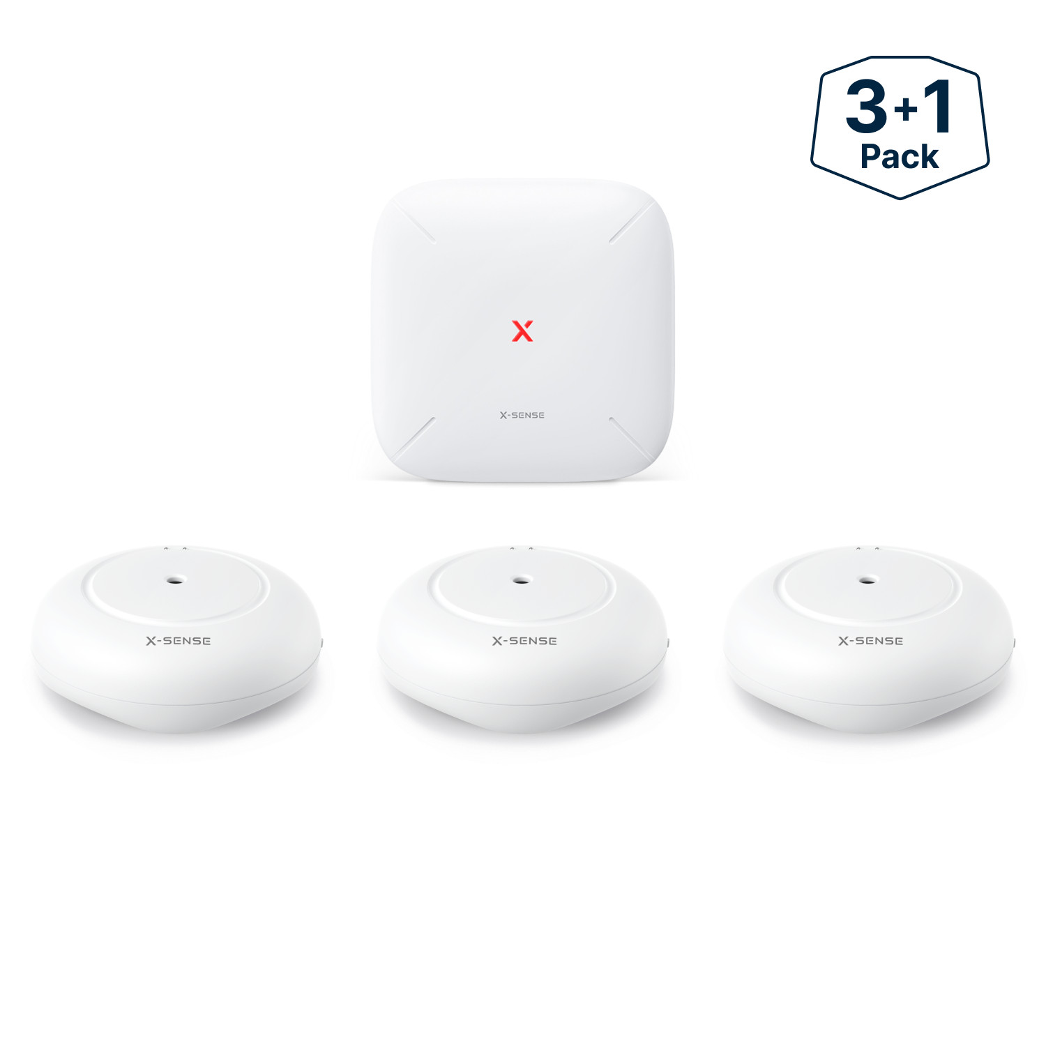 X-Sense Wi-Fi Water Leak Detector Water Detector Alarm SWS54 – 3 PACK with Base