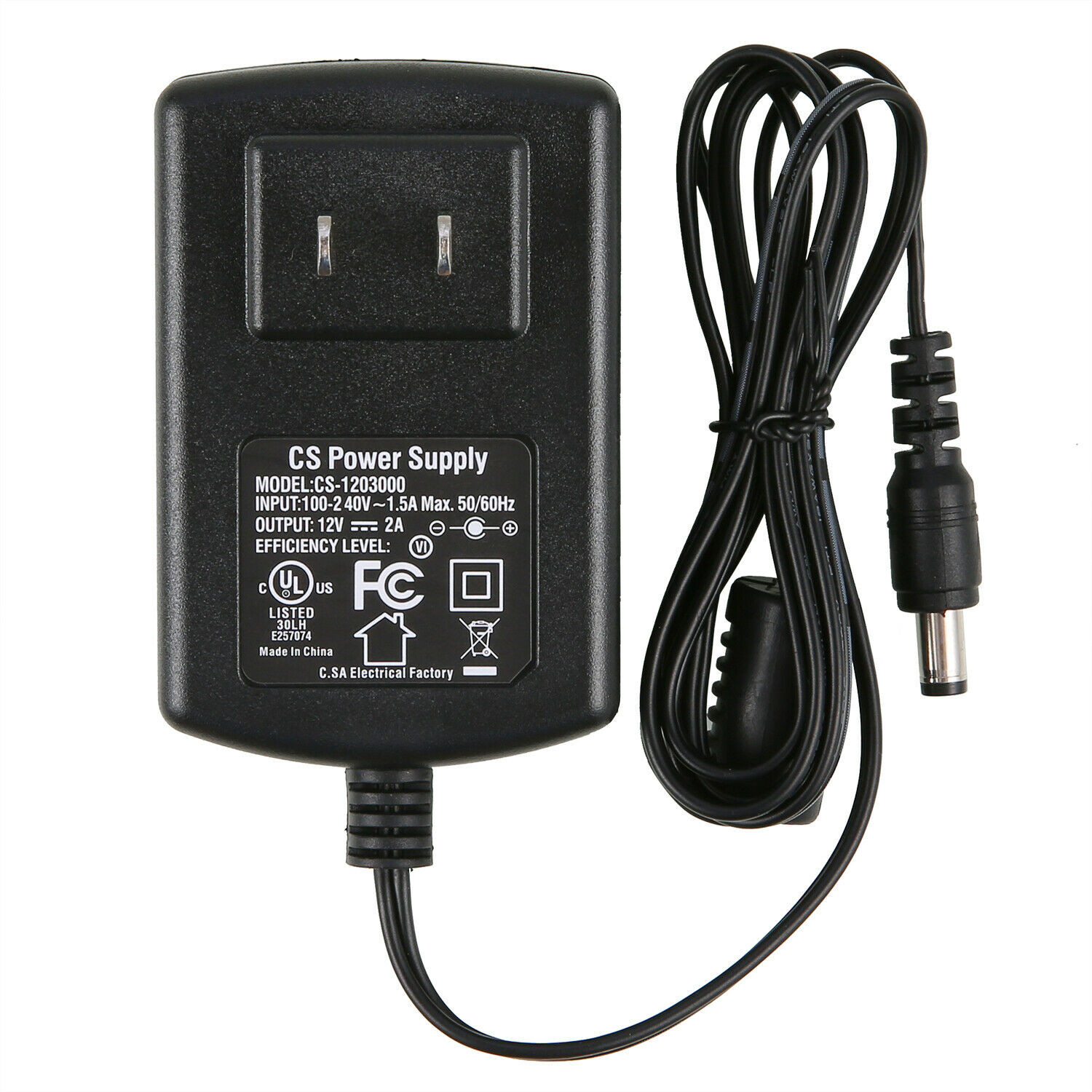 ANNKE US 12V 2A Power Supply AC DC Adapter Charger for Home CCTV Security System