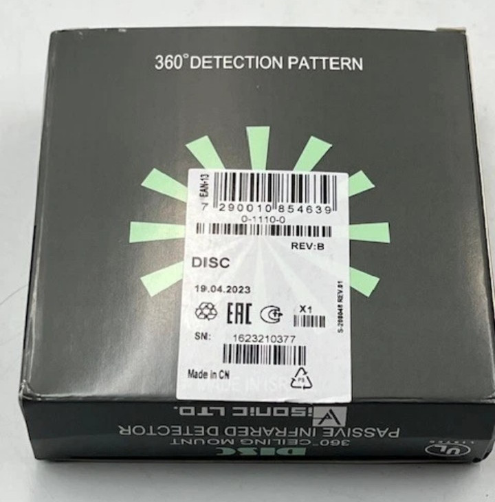 Visonic DISC Ceiling Mounted Passive Infrared PIR Motion Detector New in Box