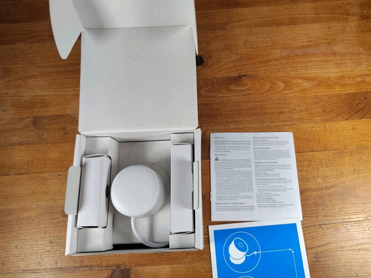 Google Cable for Nest Cam Weatherproof 10M / 33FT – (GA02278-US) Snow