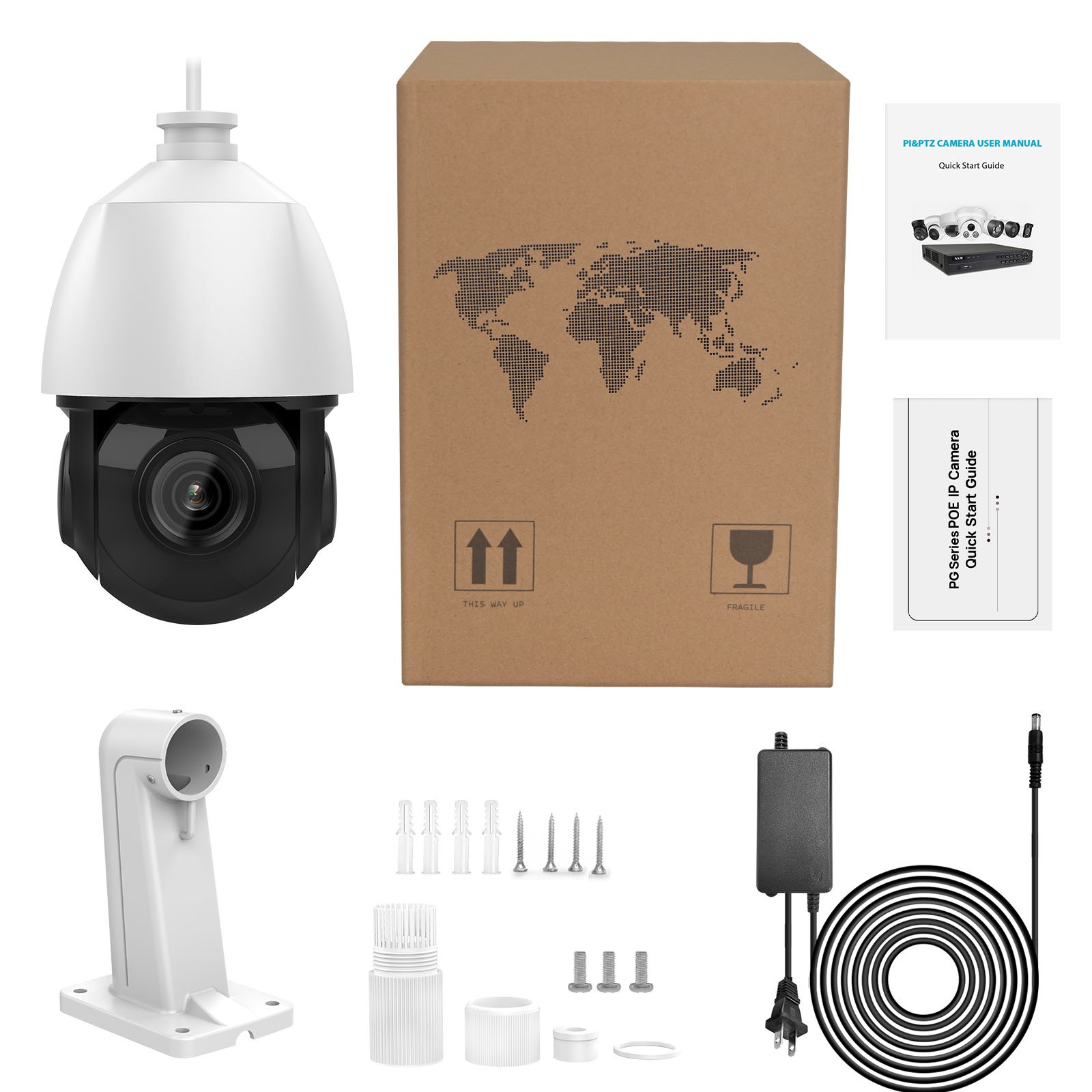 VIKYLIN 8MP 4K IR PTZ Camera Humen Auto Tracking 18X 25X 40X Zoom Optional CCTV