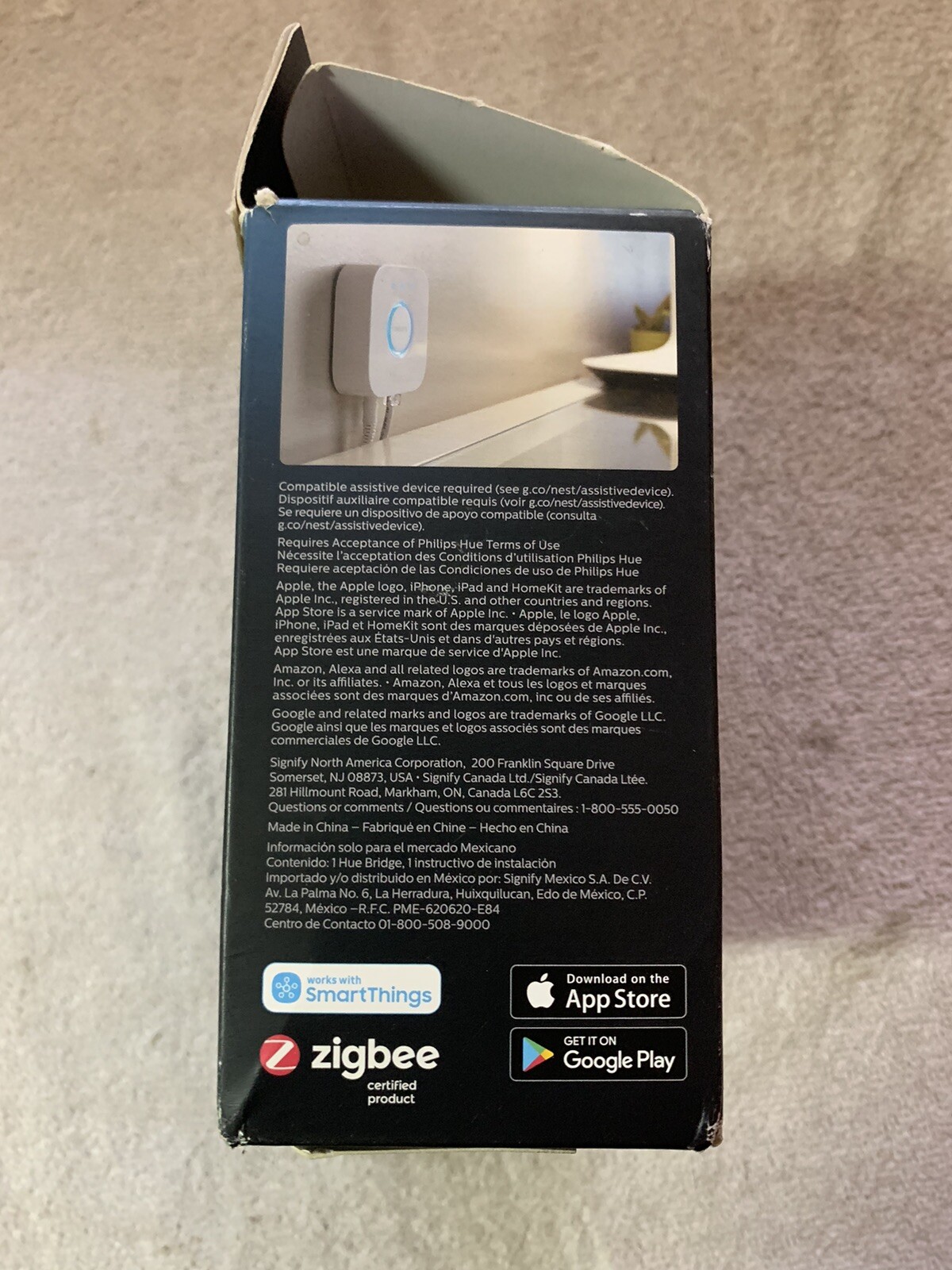 Philips Hue Bridge Lighting Controller Hub White (READ)