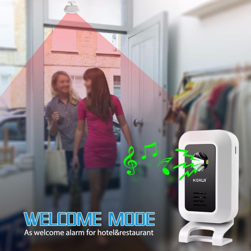 KERUI M7 Door Chime Wireless Business Door Motion Sensor Detector Visitor Alert