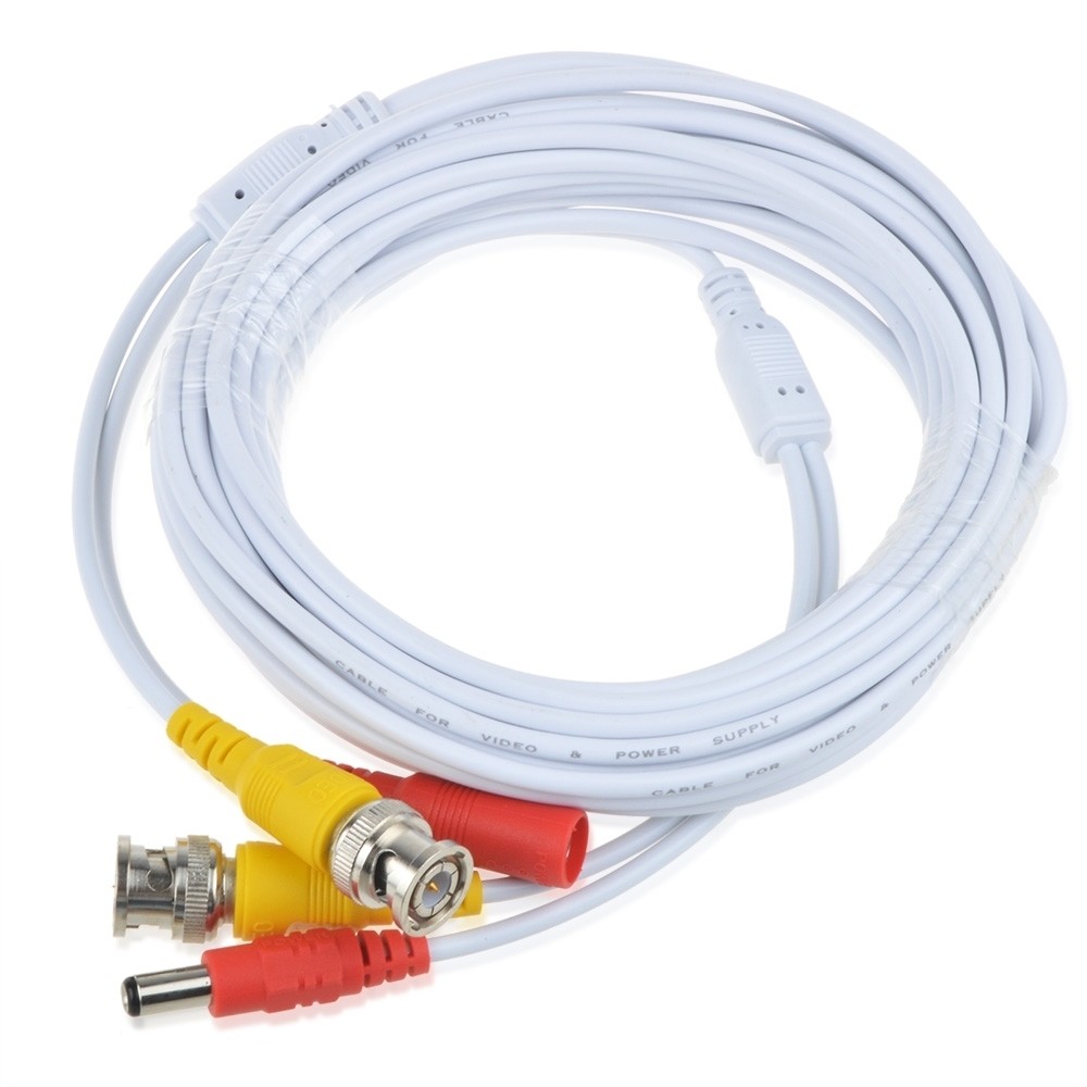 25ft Video Power BNC Cable Cord Lead Wires for Zosi CCTV DVR Security Cameras