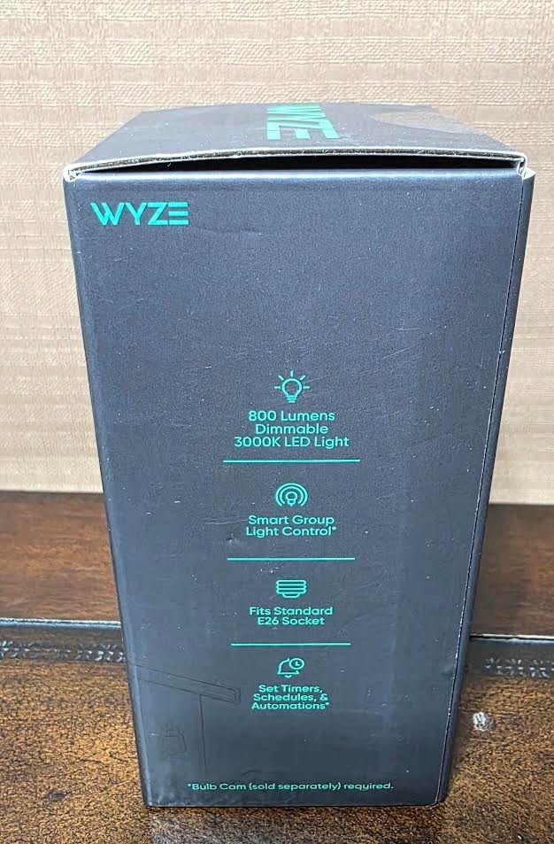 WYZE Accessory Bulb for WYZE Bulb Camera E26 Socket / 800 Lumens / NEW Sealed