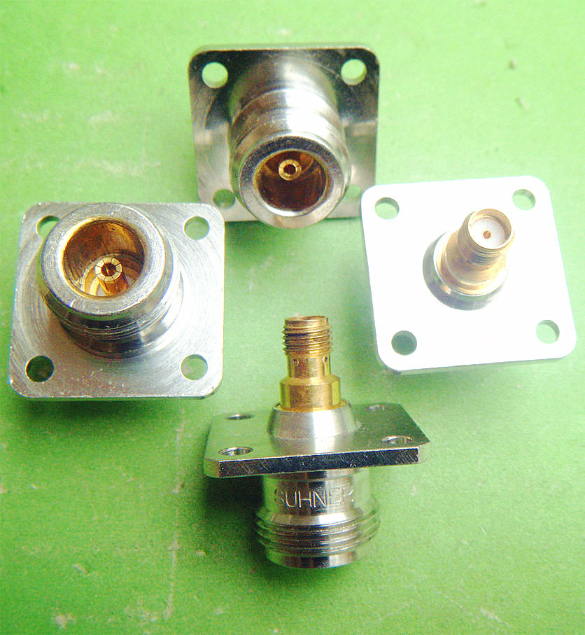 1pc HUBER+SUHNER 37_N-SMA-50-1/1 N/SMA-KK DC-18GHz Coaxial Converter