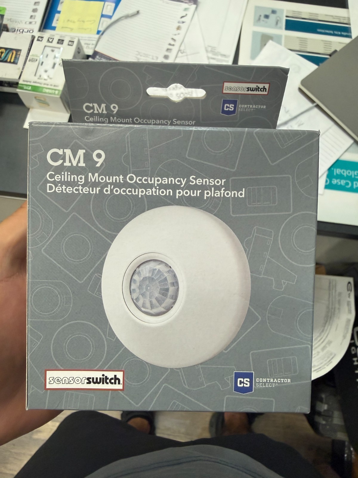 Sensor Switch CM 9 Ceiling Mount PIR Occupancy Sensor 360 Low Voltage White NEW