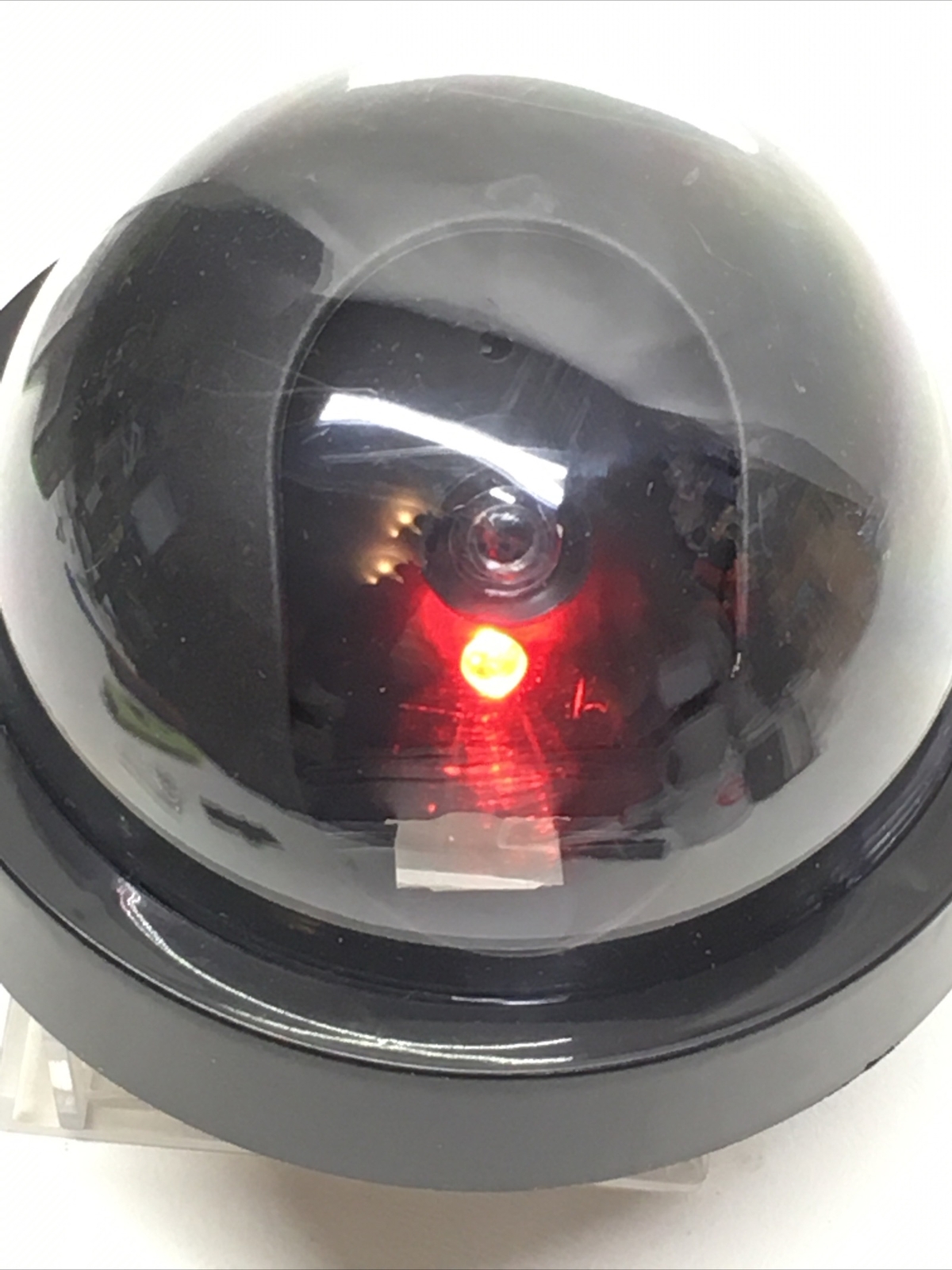 4 Dummy Camera Fake Security CCTV Dome Camera Flashing Red LED Light + Hardware