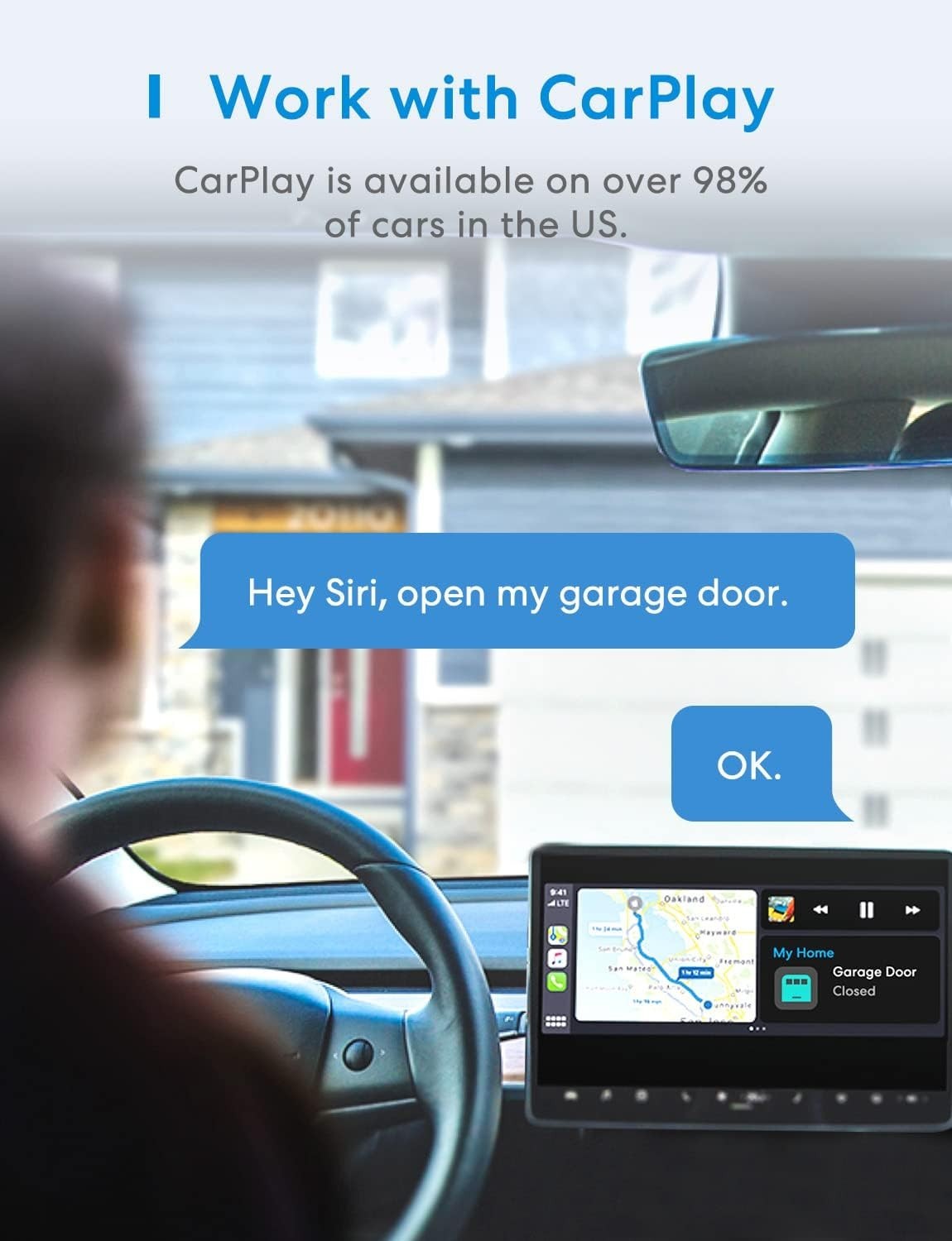 Meross Smart Garage Door Opener Remote for Apple HomeKit, Alexa, Google Open Box