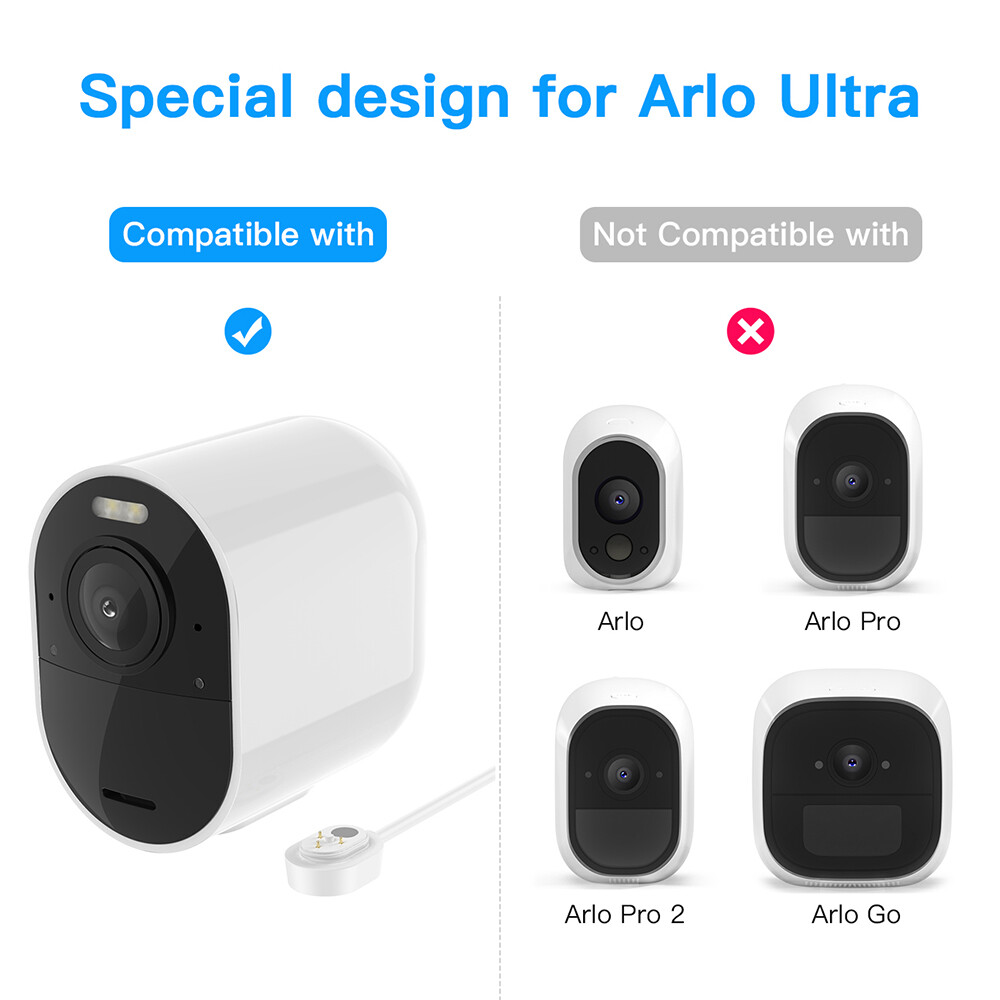 Cord For Arlo Ultra 4K UHD Chanrging Cable Waterproof Use 9M Q1B7
