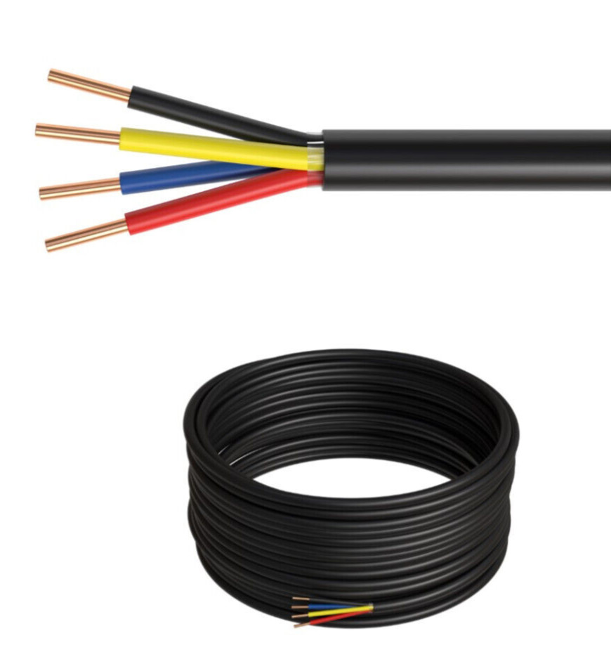 500FT Alarm Security Cable Outdoor 18AWG SOLID CCA 18/4 Direct Burial Bulk Wire