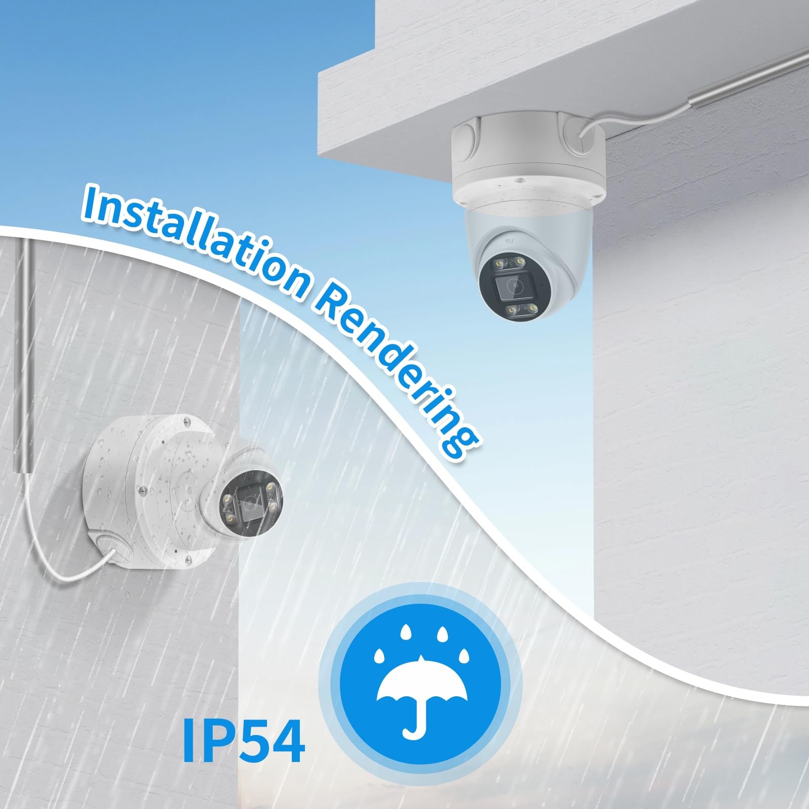 8 PCS Universal Security Camera Junction Box ABS Waterproof Wall Mount CCTV