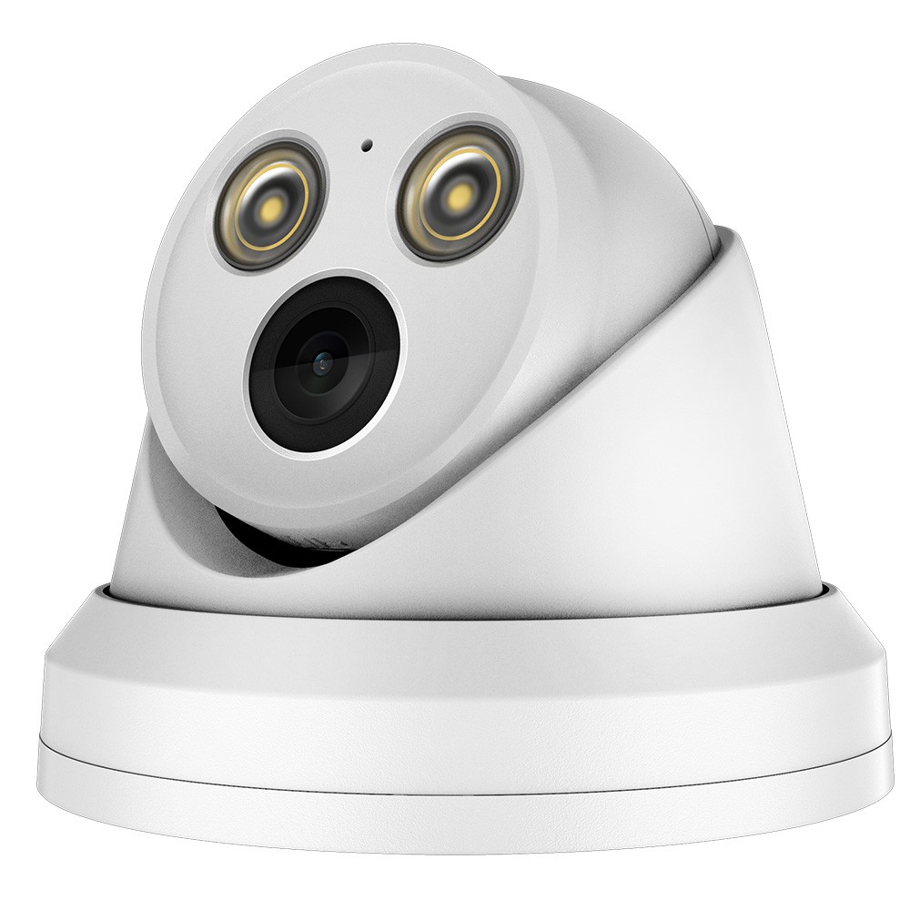 Vikylin 4MP Turret IP Camera PoE Full Color Metal w/ MIC H.265+ Human detection