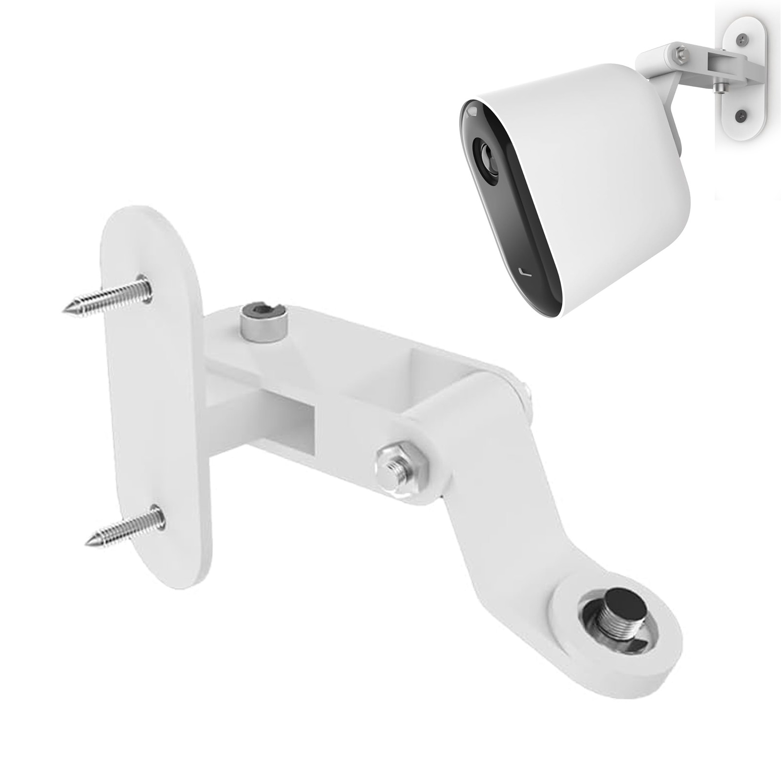 Universal 1/4″ Metal Wall Mount Bracket Outdoor Security Cameras 180° Adjustable