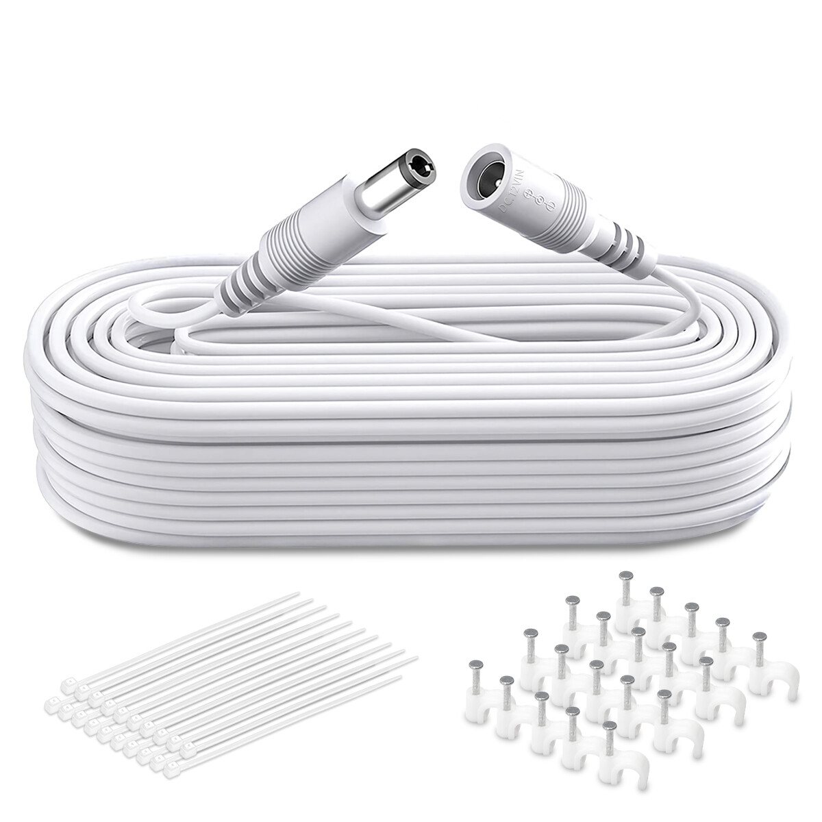 10M 12V Power Extension Cable Cord Male Female for Security CCTV IP Camera
