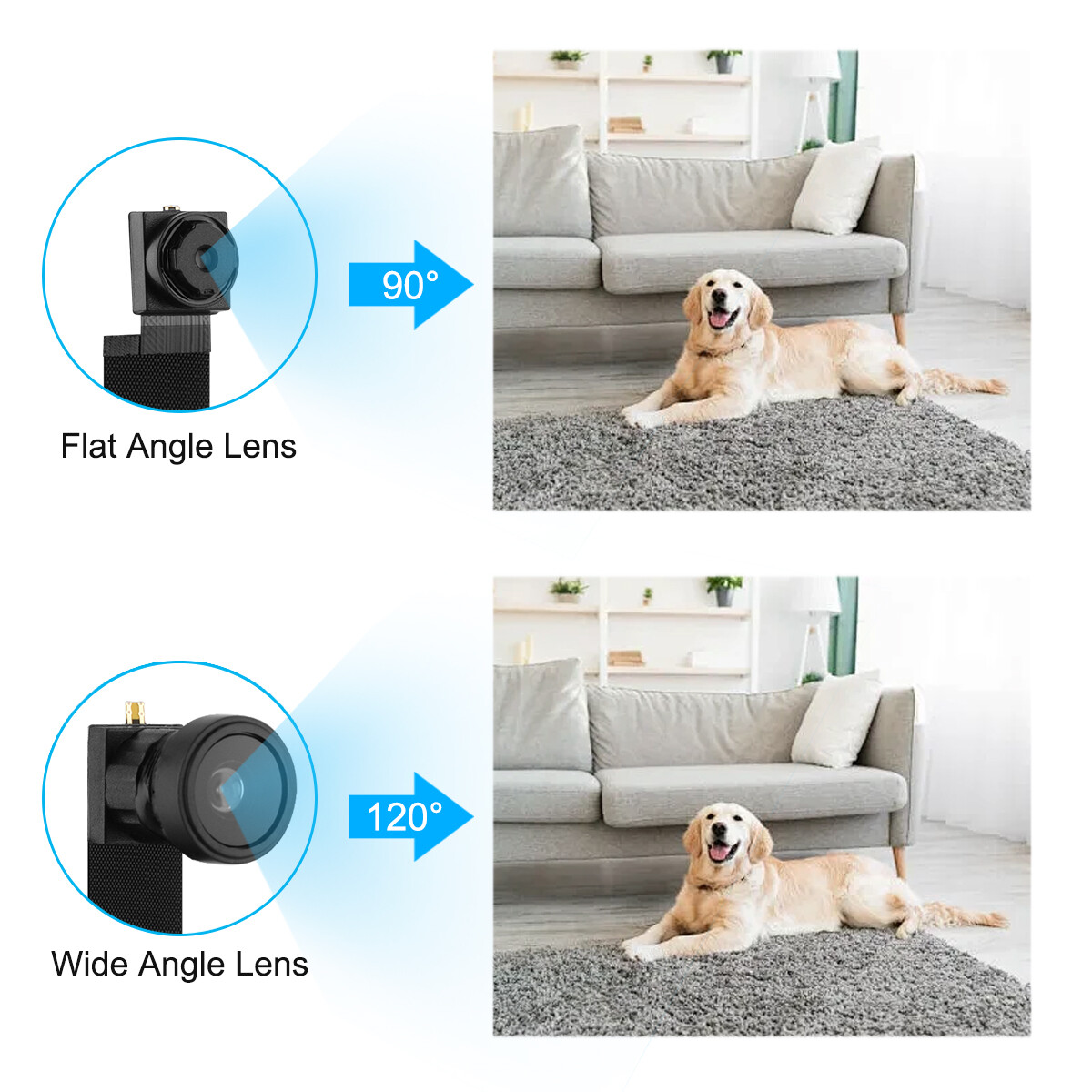4K Mini Security Camera with Motion Alert WiFi APP Control DIY Adhesive Mount