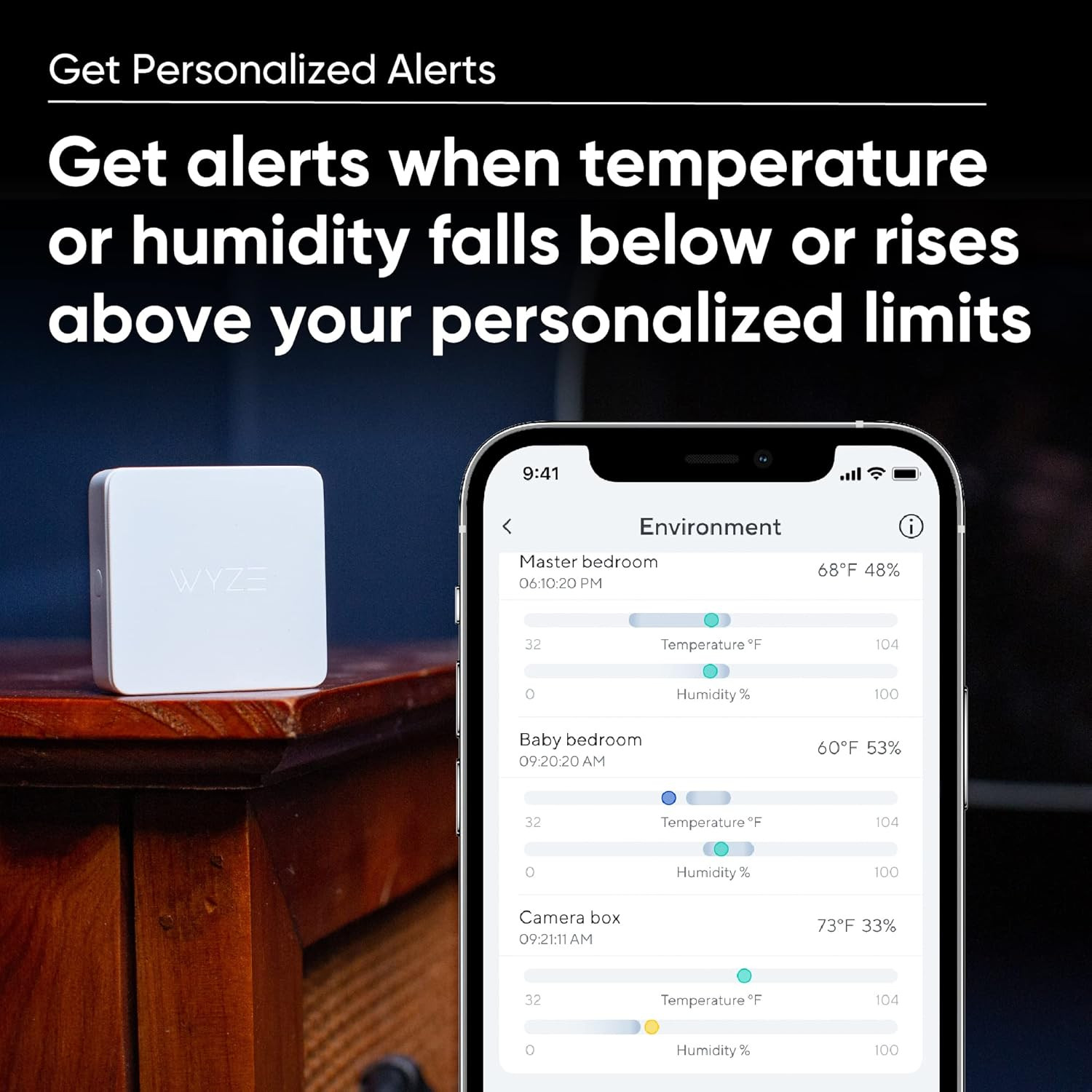 3-Pack Climate Sensors – Requires Sense Hub for Smart Home Monitoring