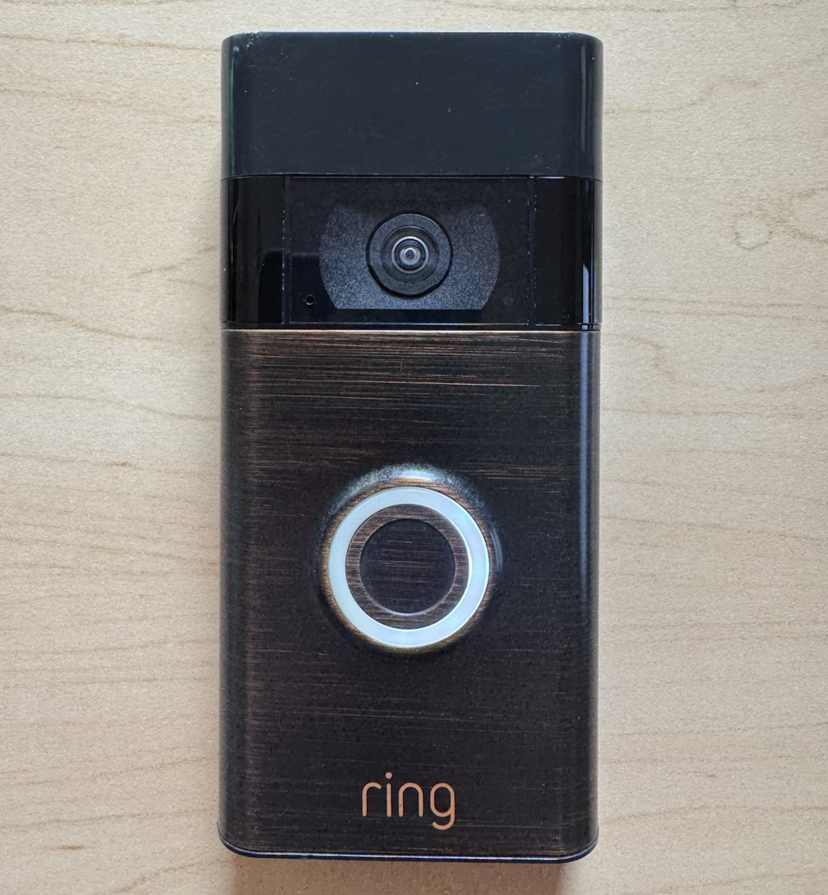 Ring Battery Doorbell (2nd Gen) in Venetian Bronze