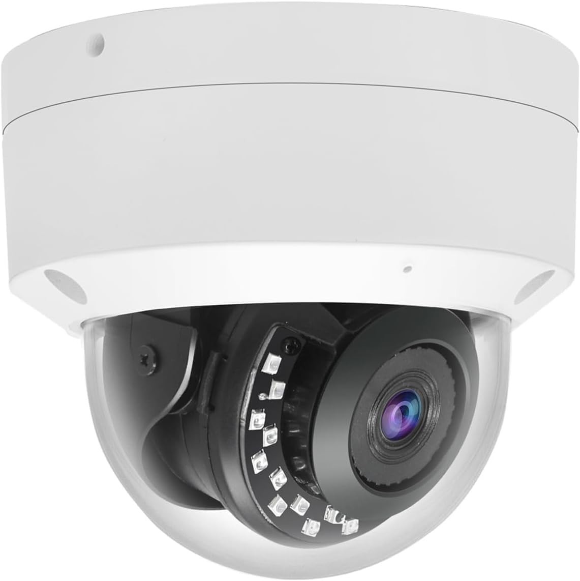 5MP PoE IP Vandal Dome Camera IR Mode Outdoor/Indoor Metal Housing 2.8mm