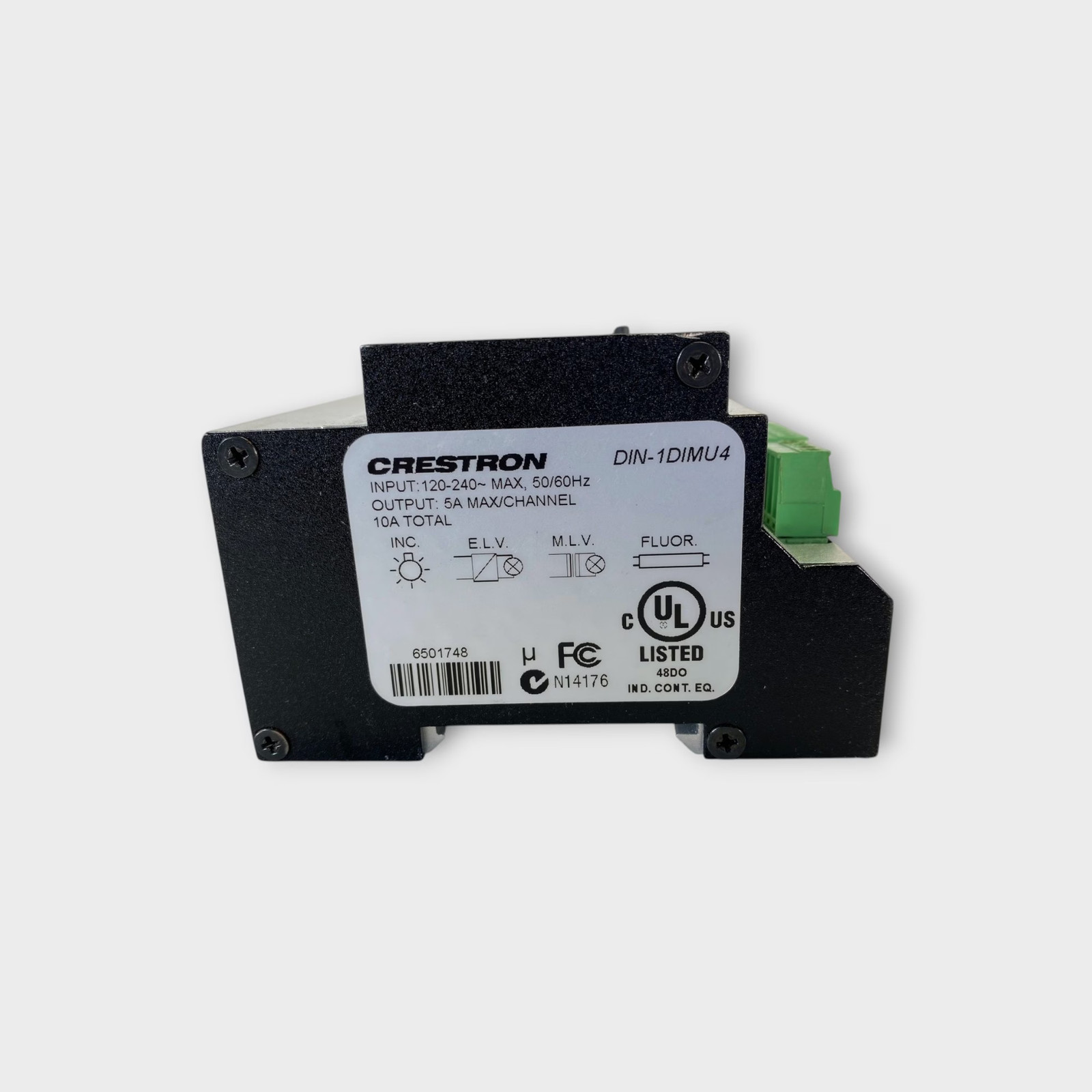 Crestron DIN-1DIMU4 Universal Dimmer – Used – Fully Tested – Free CONUS Shipping