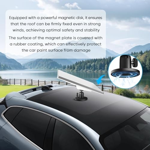 Starlink Mini 1/4 Nut Base – Adjustable Angle Magnetic Starlink Mini Mount