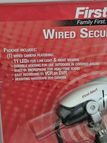 First Alert Full Color Day/Night Wired Security Camera 100 Ft Cable Model 521