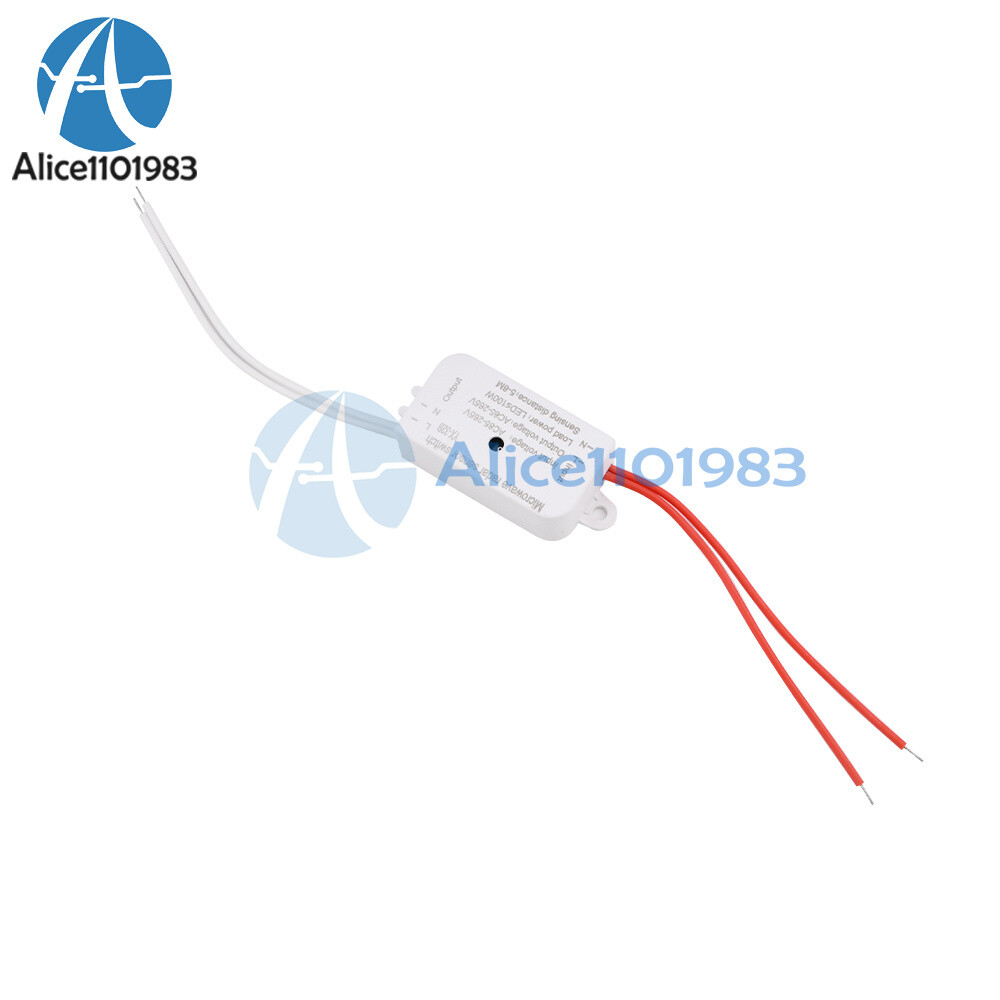 AC 85-265V 100W PIR Microwave Radar Body Motion Sensor Auto Infrared Switch