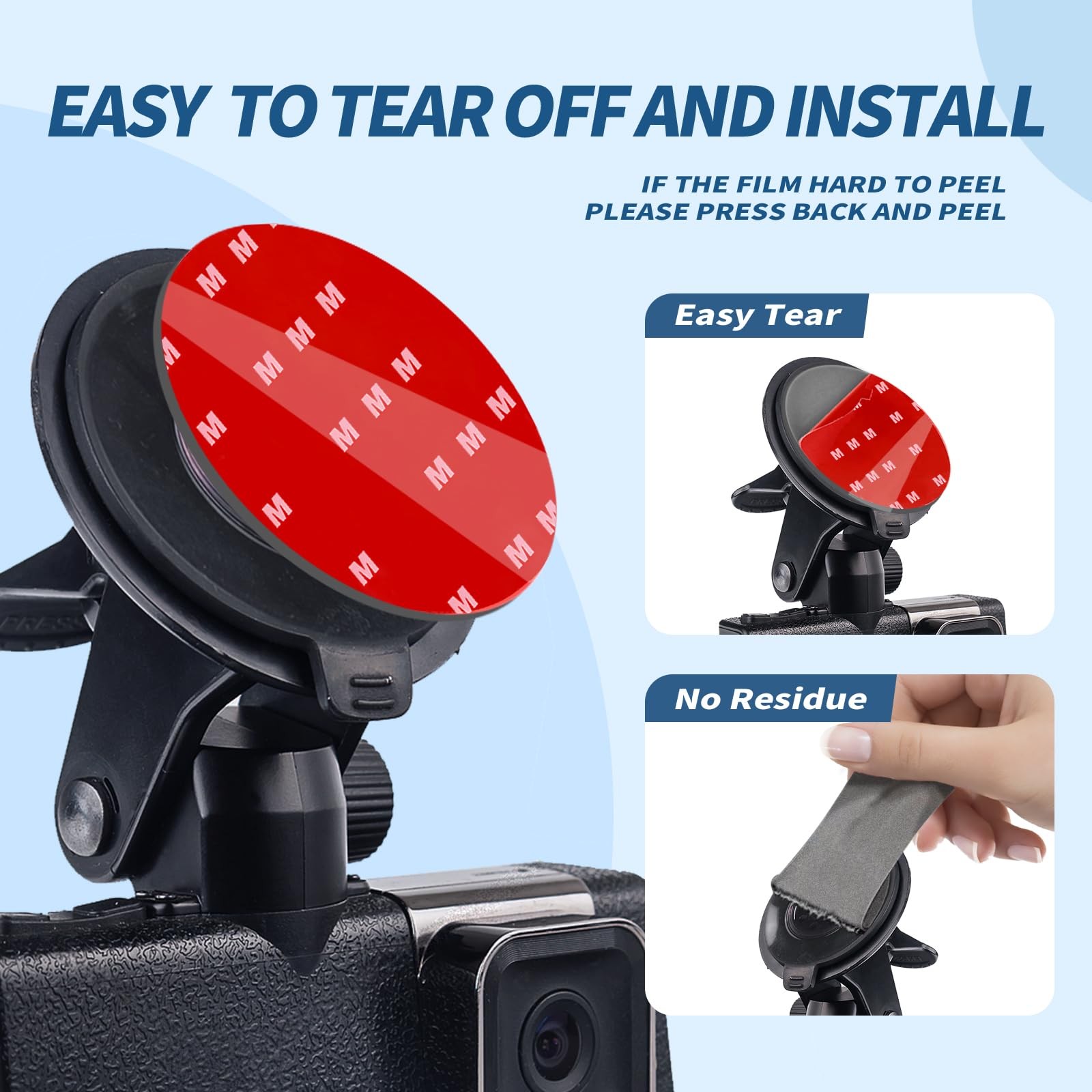 6 Pcs Dash Cam Adhesive Pads, Double Sided Pads for Car…