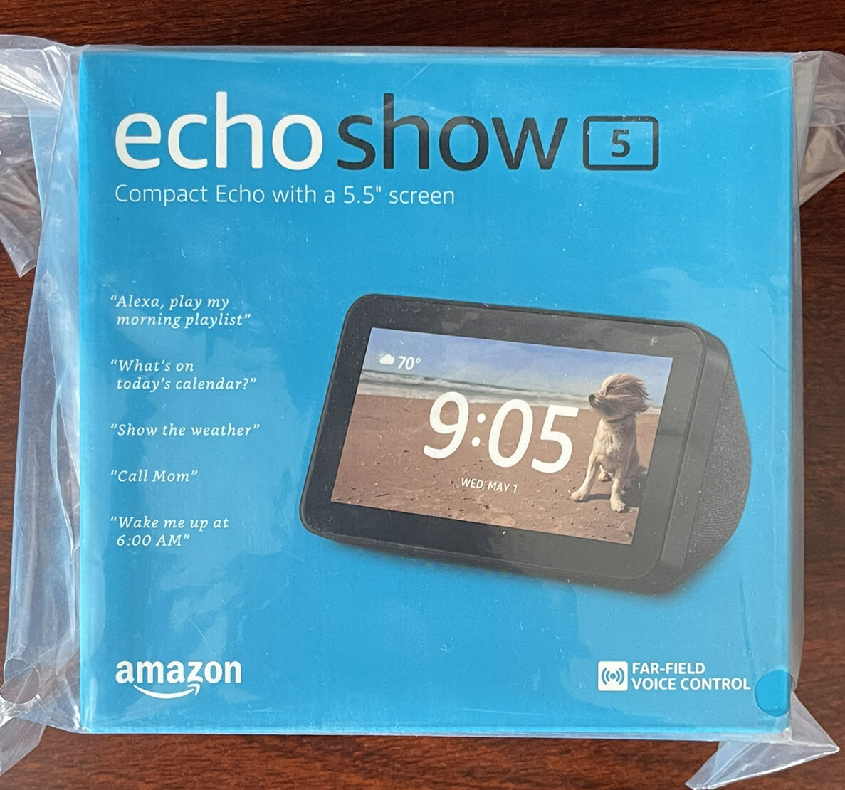Amazon Echo Show 5, 5.5″ HD Compact smart display with Alexa, Brand new