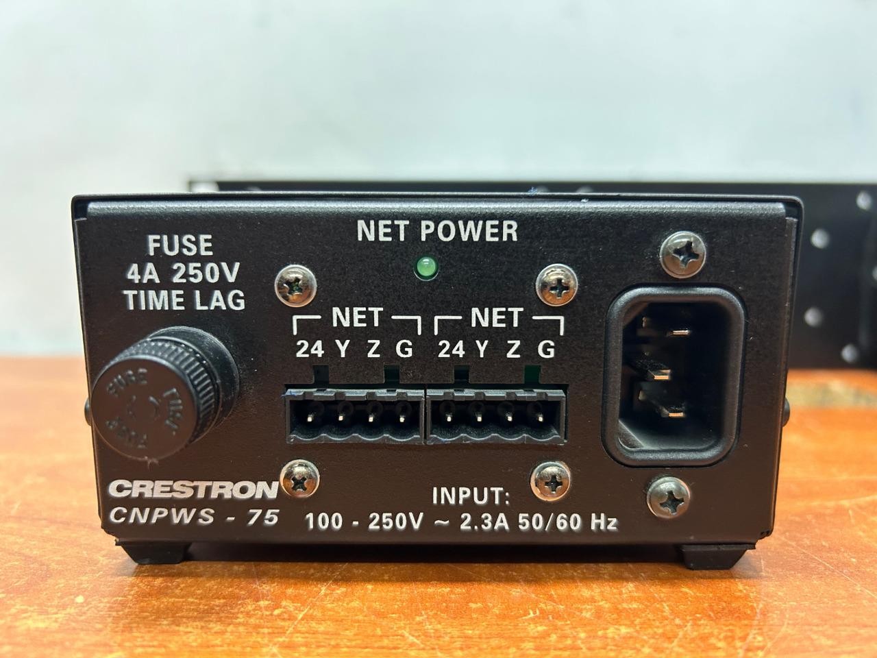 Crestron CNPWS-75 24 Volt Power Supplies x2, Pair w/ CNXRMAK face plate