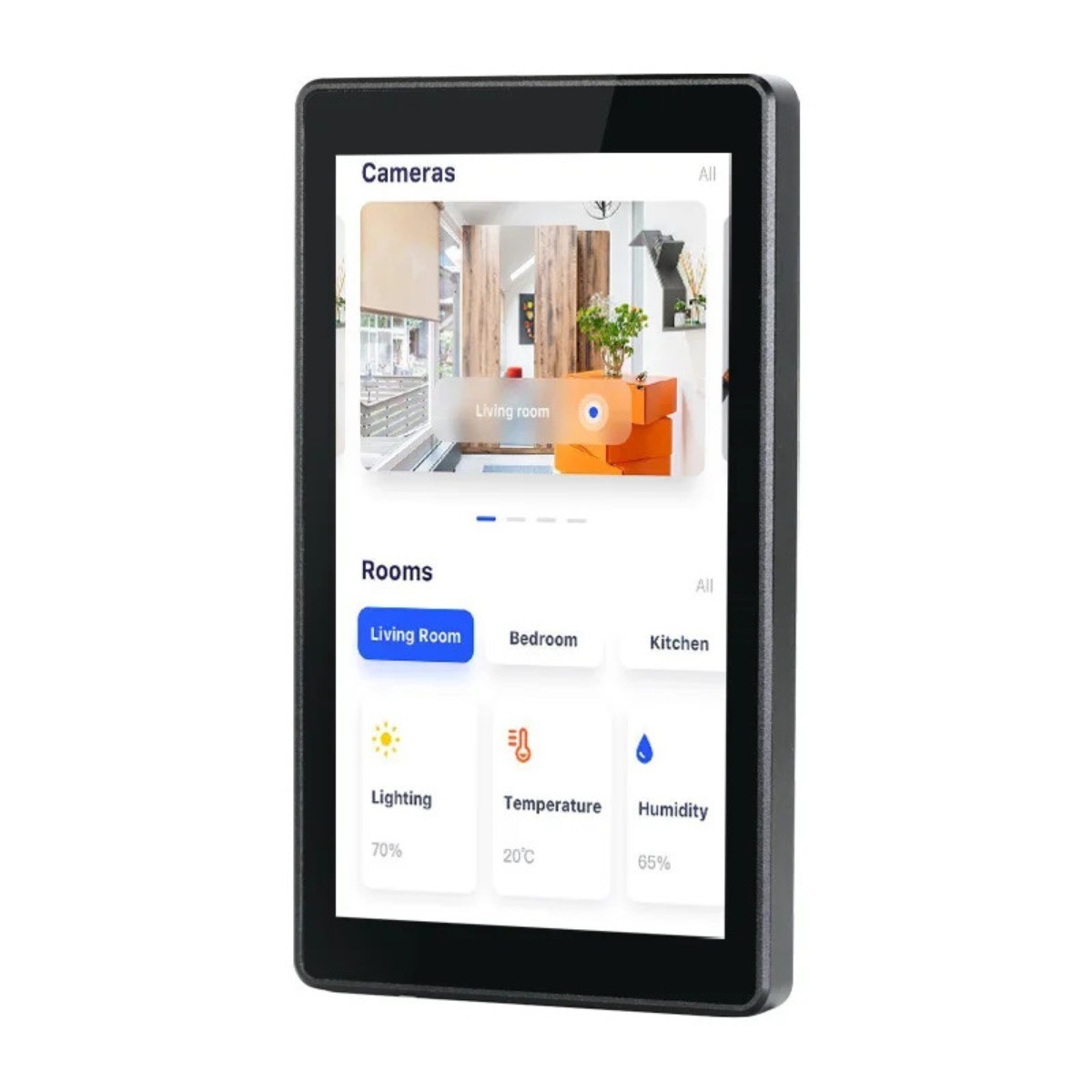 In-Wall 5.5 inch Aluminum Frame Android RK3566 Quad-Core Touch Control Panel