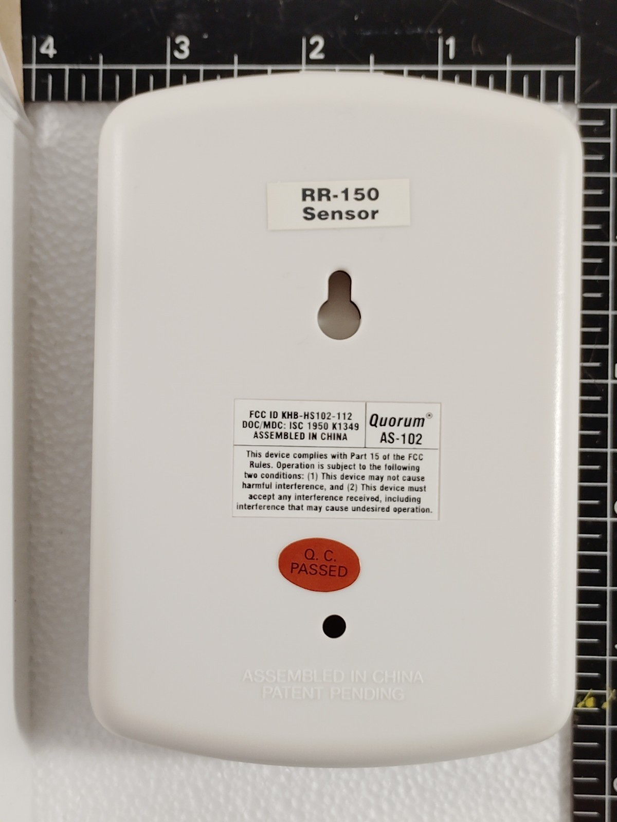 Quorum RR-150 Sensor for Quorum AS-102, Glass Break Detector. NEW