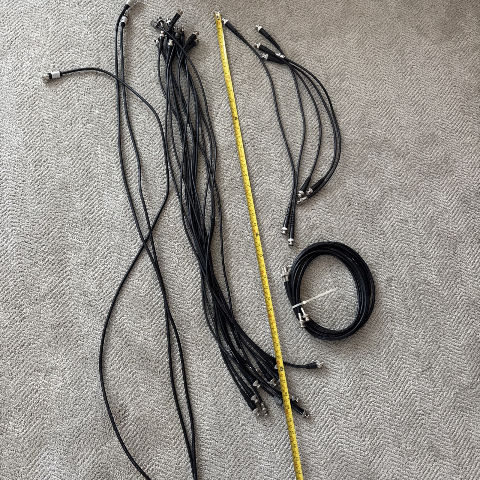 BNC connector Video Cables From2’ 3’ 6’ (20) Cables Various Lengths CCTV