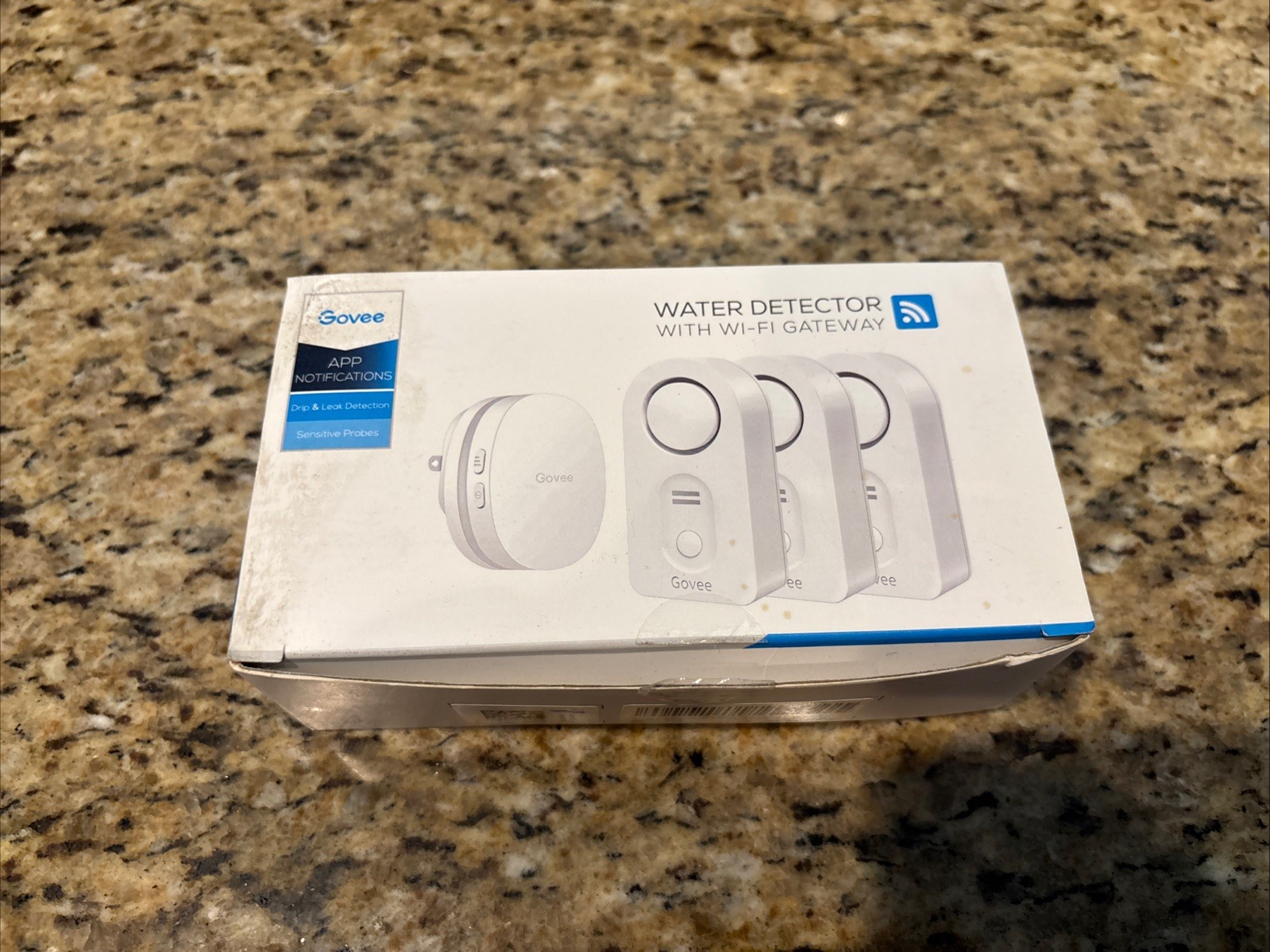 Water Detector Sensor 3 Pack with RF Wi-Fi Gateway H5054 & H5040 *Open-box/New*