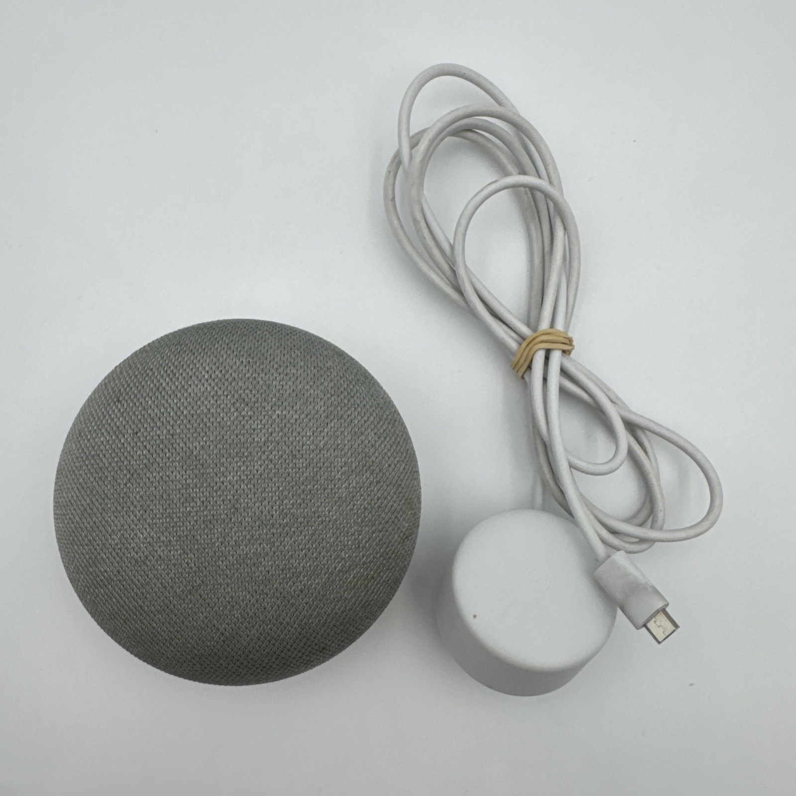 Google Home Mini Smart Speaker H0A 1st Gen w/ Power Adapter Gray