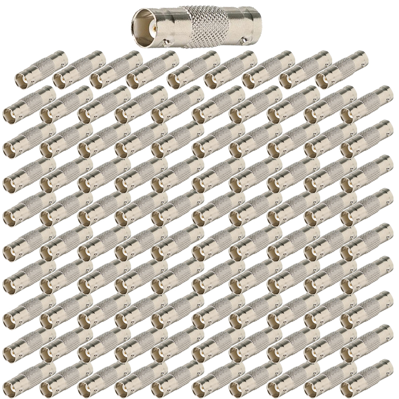100 pcs BNC Female to BNC F coupler Cable Converter Adapter for security camera